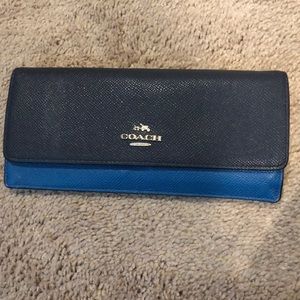 Blue Coach Wallet